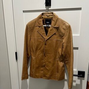 Classic vintage Tan Leather Jacket